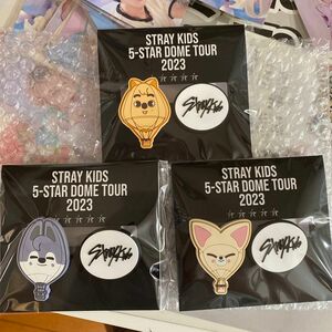 Stray Kids 5-STAR Dome Tour オンラインくじ ラバークリップ スキズ　ハン　バンチャン　アイエン