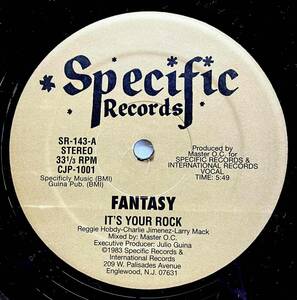 Fantasy / It's Your Rock【12''】1983 / US / Specific Records / SR-143