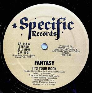 Fantasy / It's Your Rock【12''】1983 / US / Specific Records / SR-143