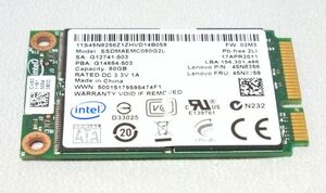  INTEL mSATA SSD 80GB 「SSDMAEMC080G2L」