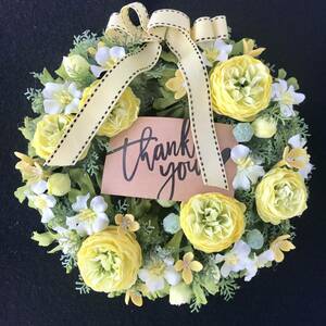  hand made *a-tifi car ru flower lease * yellow group * Mother's Day present 