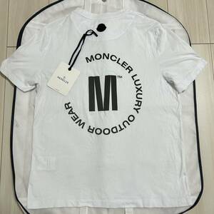 【最安値】【美品】MONCLER モンクレール　ラバーワッペン　半袖Tシャツ　白　M