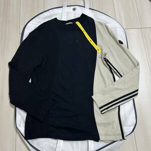 【新作】【最安値】MONCLER モンクレール　adidas アディダス　ロンT 長袖Tシャツ　黒　M