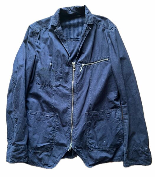 ABAHOUSE アバハウス bexist ジャケット 紺 ダブルジップ Jacket