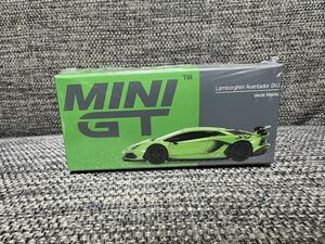 MINI GT 1/64 391 ランボルギーニ アヴェンタドール SVJ グリーン (左ハンドル)