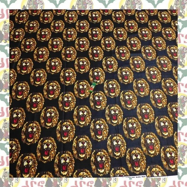 【SALE/270cm x 110cm/3ヤード】アフリカンプリント生地 barg-p21 アフリカ布 アフリカ生地 ゴールドプリント アンカラ キテンゲ パーニュ