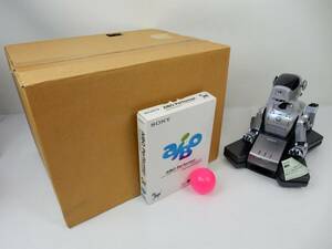  【SONY】ソニー ロボット ペット ERS-111 AIBO アイボ 本体/ステーション/CDのみ 耳欠損 動作未確認 中古品 JUNK 一切返品不可 部品取用 