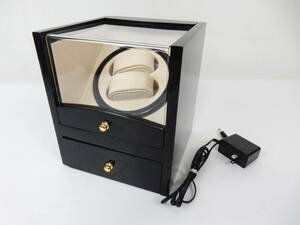 [ details unknown ] winding machine watch Winder 2 ps to coil self-winding watch clock electrification / operation verification secondhand goods JUNK present condition delivery absolutely returned goods un- possible .!