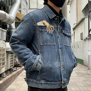 UNDER COVER　 23AW HAND Denim Jacketハンドビーズ加工デニムジャケット 商品番号：8069000101676