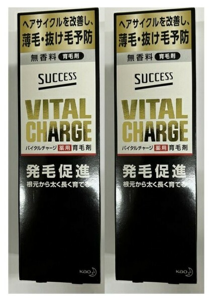 送料無料 花王 サクセスバイタルチャージ 薬用育毛剤 200ml 2本 無香料