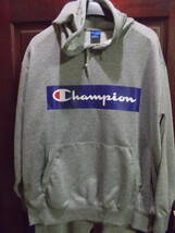 大きいサイズ 2着セット Champion チャンピオン スエット トレーナー 上下セット グレー色 サイズ 4L メンズ セ ットアップ USED XXL XL_画像2