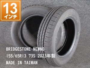 □ BRIDGESTONE ブリヂストン NEWNO 155/65R13 73S サマータイヤ2本セット 製造2023年 【 Y10-16 】