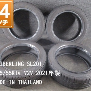 □ SEIBERLING セイバーリング SL201 165/55R14 72V サマータイヤ4本セット 製造2021年 【 Y10-13 】の画像1