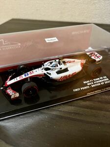 ミニチャンプス 1/43 ハースF1 VF-22 ミックシューマッハ イギリス GP 2022 初ポイント 702台限定 MINICHAMPS PMA HAAS BRITISH GP