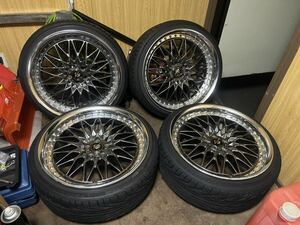 八戸 WORK ワーク VS XV 3ピース ブリリアントシルバー 19 x 9J 9.5J +34 +15 PCD100 5H 2023年 TRIANGLE TR968 215/35R19 86 BRZ プリウス