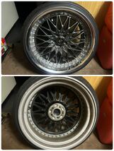 八戸 WORK ワーク VS XV 3ピース ブリリアントシルバー 19 x 9J 9.5J +34 +15 PCD100 5H 2023年 TRIANGLE TR968 215/35R19 86 BRZ プリウス_画像6