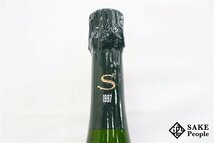 □注目! サロン ブラン・ド・ブラン ル・メニル ブリュット 1997 750ml 12% シャンパン_画像3