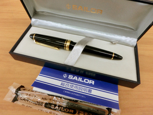 未使用■SAILOR セーラー FOUNDED 1911 万年筆 ペン先14K 文房具 筆記具