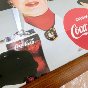 未使用■Coca-Cola コカ・コーラ パブミラー 希少 レア レトロ アンティーク ノベルティ コカコーラ 札幌 西区 西野の画像3