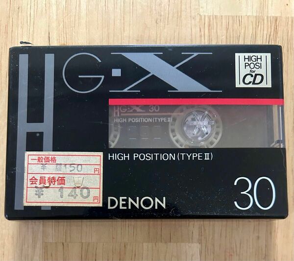 超希少　DENON HG-X 30 新品ハイポジカセットテープ
