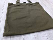 MHL./エムエイチエル/マーガレットハウエル/WASHED WAXED COTTON TOTE BAG/ワックスドコットン ロゴトートバッグ_画像4