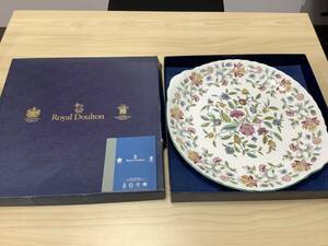 1137◆未使用 ROYAL DOULTON ロイヤルドルトン MINTON ミントン プレート 花柄 大皿 洋食器