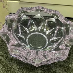 1273◆未使用 KAGAMI CRYSTAL GLASS カガミクリスタル 灰皿 ファッションカラーⅡ ガラス 喫煙具の画像2