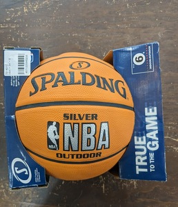 SPALDING メンズ バスケットボール 練習球 シルバー ６号球