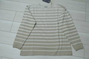 新品リーバイスA2136-0004 Lサイズ MADE&CRAFTED NEW ロングスリーブTシャツ ベージュ／ホワイト SCALING OXFORD TAN STRIPE