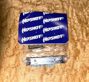  new goods HIPSHOT original Thumb rest Chrome/Brass 7T000C hip Schott finger rest chrome / brass Jazz base Jazz Bass etc. screw attaching 