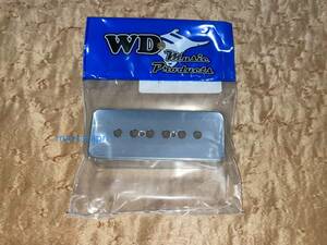 新品WD Music純正 P-90 Pickup Cover Pickup Cover Chrome GibsonギブソンSize ハムバッカー ピックアップ カバー クローム 弦間ピッチ10mm