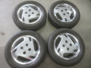 JB1 ライフ 純正 アルミ ホイール 13インチ 13X4J +40・2022年製 155/65R13 EfficientGrip ECO EG01 タイヤ付 4本