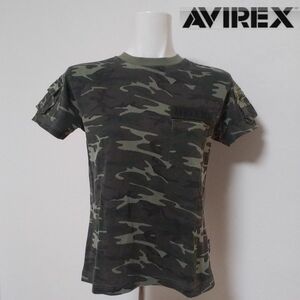 【AVIREX】アヴィレックス ミリタリー 半袖 Tシャツ 迷彩 カモフラ