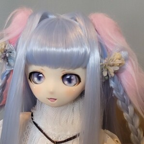 パラボックス オビツ ドール ヘッド ボディ カスタムヘッド ウィッグ ドレス シューズ スカート ドールアイ セットの画像5