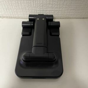 スマホスタンド 卓上軽量 滑り止め 高さ 角度調整可能折り畳み式 タブレット 携帯電話ホルダー ブラックの画像8