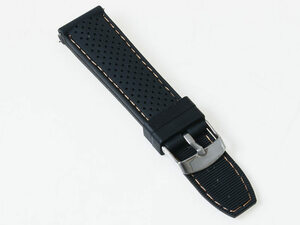  sport wristwatch for exchange parts silicon made line entering band belt width 22mm# orange line FA-45595