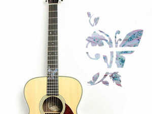 ギターインレイスタイルデコステッカー#蝶 ZA-19140