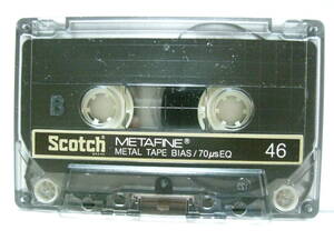 使用済み　中古　　カセットテープ　住友3M　Scotch　Metafine46　 Type4　メタル　46分　1本　爪あり　No604　