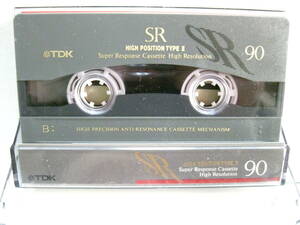 使用済み　中古　　カセットテープ　TDK　SR90　Type2　ハイポジ　90分　1本　爪あり　No639　