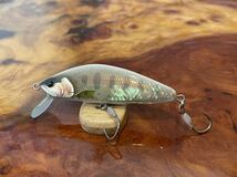 T.C.G Handmade Lures 50s No.10 ハンドメイドミノー アワビ貼り ハンドメイドルアー_画像2