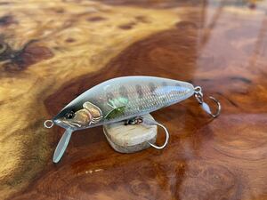 T.C.G Handmade Lures 50s No.10 ハンドメイドミノー アワビ貼り ハンドメイドルアー