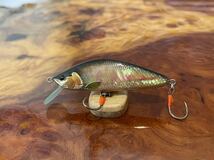 T.C.G Handmade Lures 50s No.11 ハンドメイドミノー アワビ貼り ハンドメイドルアー_画像2