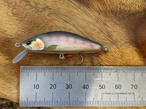 T.C.G Handmade Lures 50s No.12 ハンドメイドミノー アワビ貼り ハンドメイドルアー_画像5