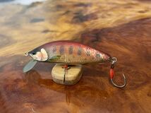 T.C.G Handmade Lures 50s No.17 ハンドメイドミノー アワビ貼り ハンドメイドルアー_画像2