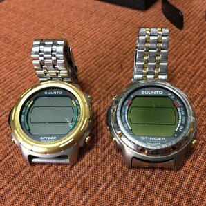 【500円配達～】2個 SUUNTO スント STINGER チタン/SPYDER 20ATM FINLAND ダイブコンピューター BAMBI 現状お渡し ジャンク品 腕時計の画像1