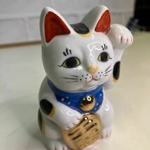 招き猫 縁起物 置物 商売繁盛 昭和レトロ 陶器 アンティーク まねきねこ レトロ_画像9