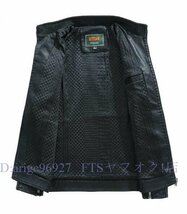 A7026★新品メンズレザージャケット ライダースジャケット バイクジャケット ジャンパー ブルゾン PUジャケット アウター ブラック L_画像3