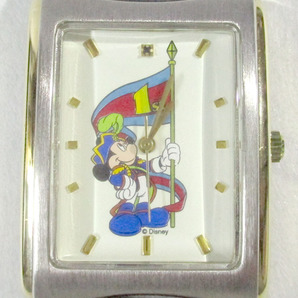 Disney★ディズニー Tokyo DisneySea 1st Anniversary ミッキー クォーツ スクエア腕時計★S9389-2の画像1