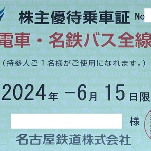  名鉄株主優待乗車証 電車・バス全線（定期券タイプ）の画像1