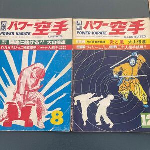 月刊パワー空手　昭和53年　1978年　8.12月号　2冊セット